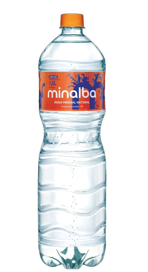 Água Mineral com Gás Minalba 1,5L