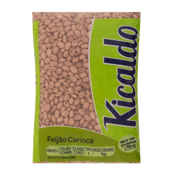 Feijão Carioca Tipo 1 KICALDO Pacote 1Kg