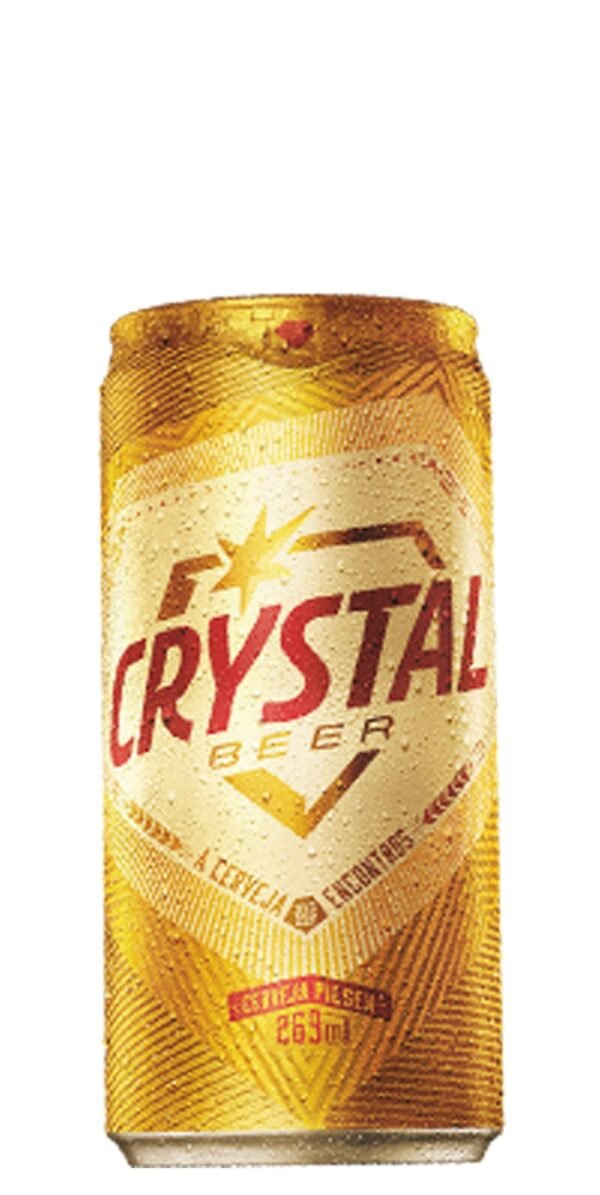 Cerveja Crystal Pilsen Lata 269ml pack com 12 unidades