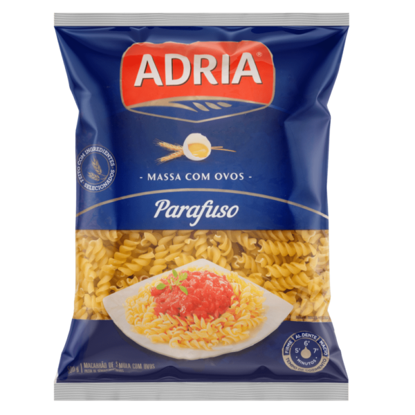 Macarrão Parafuso Adria Com Ovos 500g