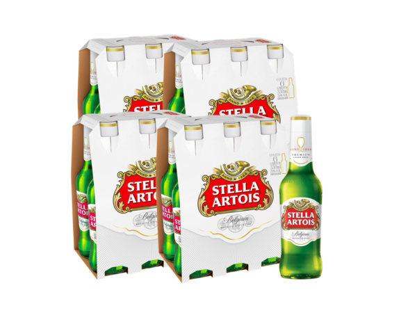 Cerveja Premium Stella Artois 330ml pack 24 unidades
