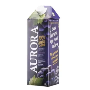 Suco Integral Uva Tinto Aurora Caixa 1,5L
